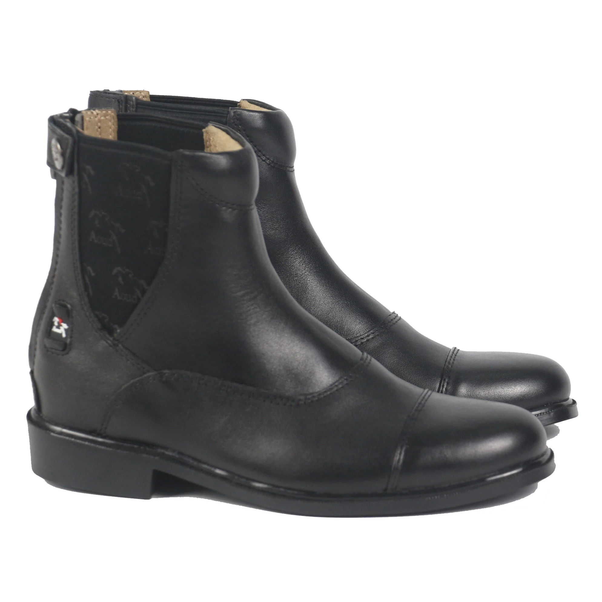 Aoud Saddley-botas equestres de couro para homens e mulheres, botas de equitação de alta qualidade, zíper traseiro