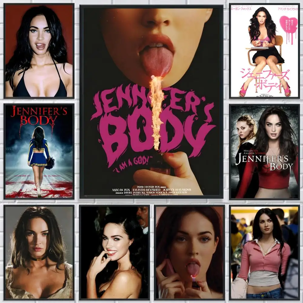 J-Jennifer Body Movie Megan Fox Poster HD Print Personalized Canvas Wall Mural Art Photos for Living Room Home Decor Durable