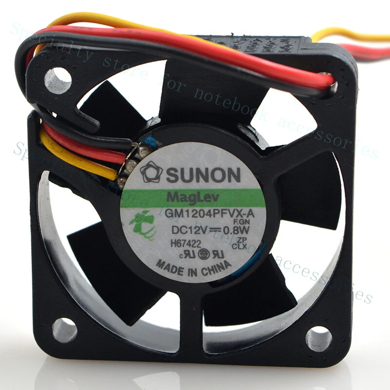 A+ GM1204PFVX-A Computer Blower Axial Cooling Fan DC 12V 0.8W  40*40*10mm 3 Wires