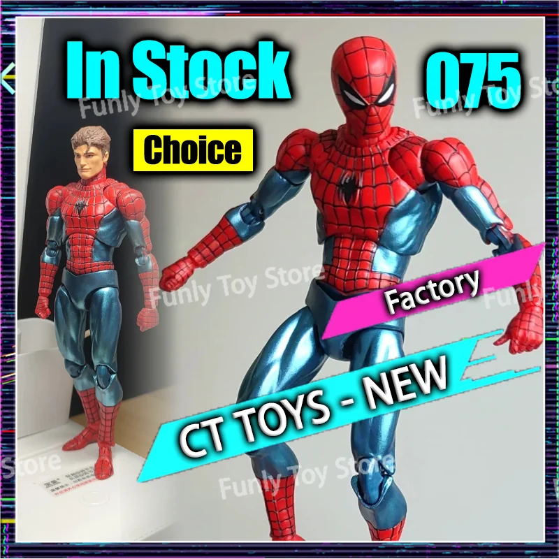 

In Stock Ct Toys Mafex 075 Spiderman Figure The Anazing Spider-Man Comic Ver Mafex 185 Anime Action Figure Figurine Gifts Toys