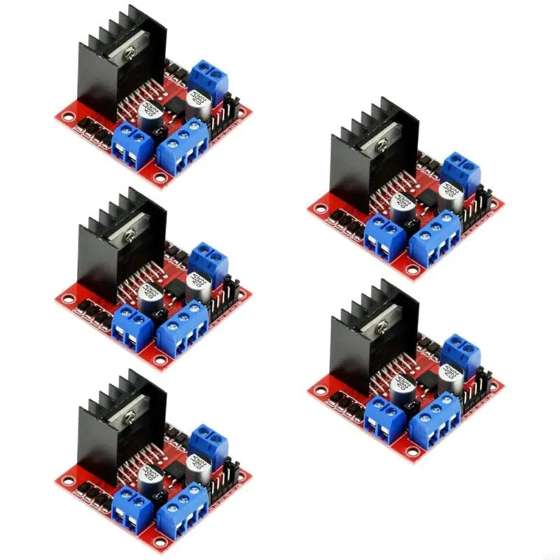  L298N Double Output Motor Driver Module Supporting Up to 46V and 2A for Various Motors in Robotics Applications