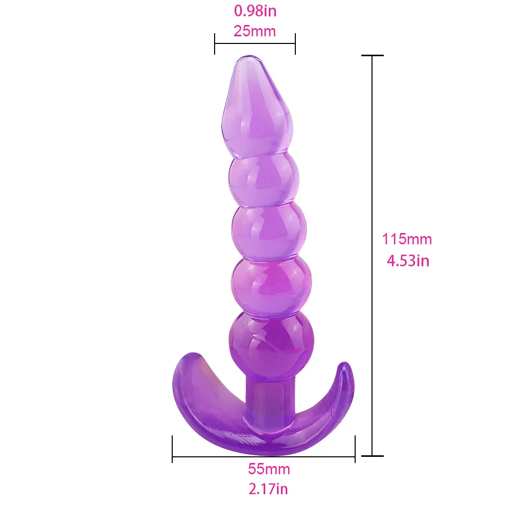 Soft Silicone Anal Plug Dildo Asshole Plug Prostate Massager, Unisex Adult Sex Toys, Ladies Sex Toys image 5
