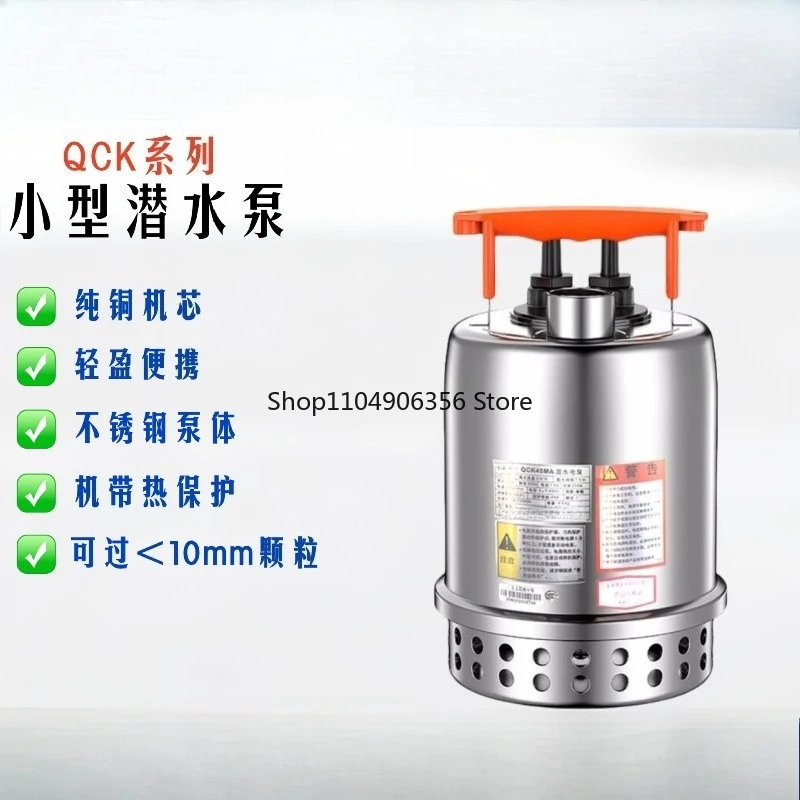 for Stainless Steel 304 Submersible Pump 220V Automatic Drainage Sewage Water Pump for Basement Sump QCK Type
