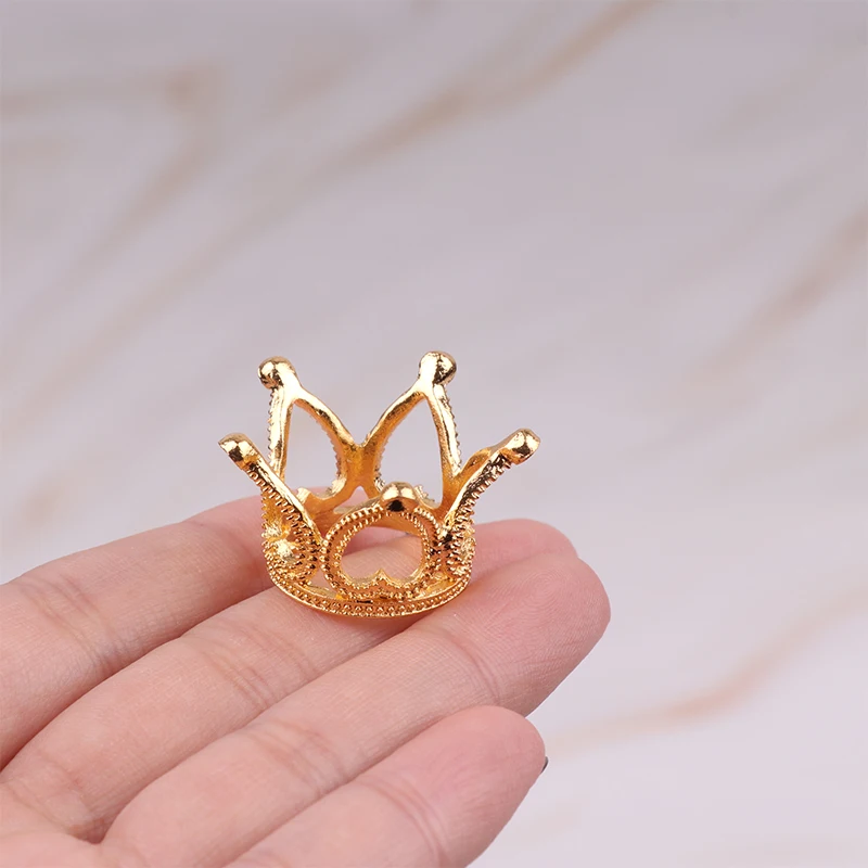 1Pc Metal Crown Headwear Hairwear Hair Accessories For Doll Accessories For 1/6 Doll House Kids Pretend Play Toy