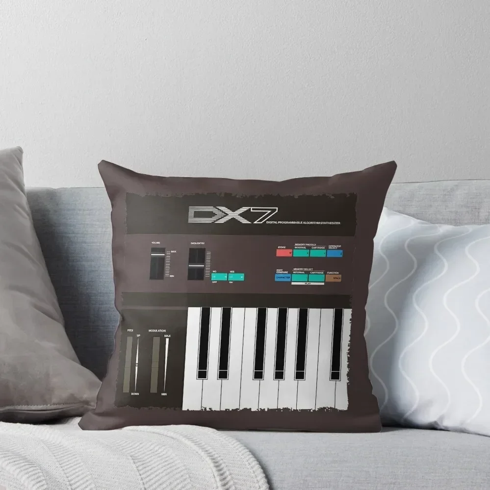 DX7 Synthesizer FM 80's - Vintage Synth - Synthwave - Analog Synth Throw Pillow Sofa Cushions Christmas Pillow Covers pillow