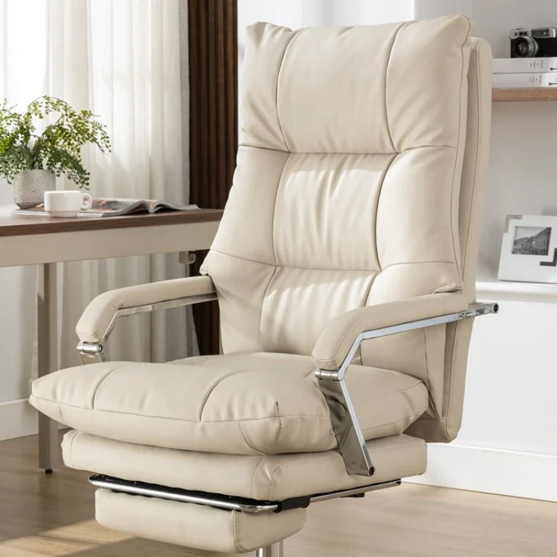 Light luxury boss chair leather computer chair home comfort sedentary business office can lie down for lunch office