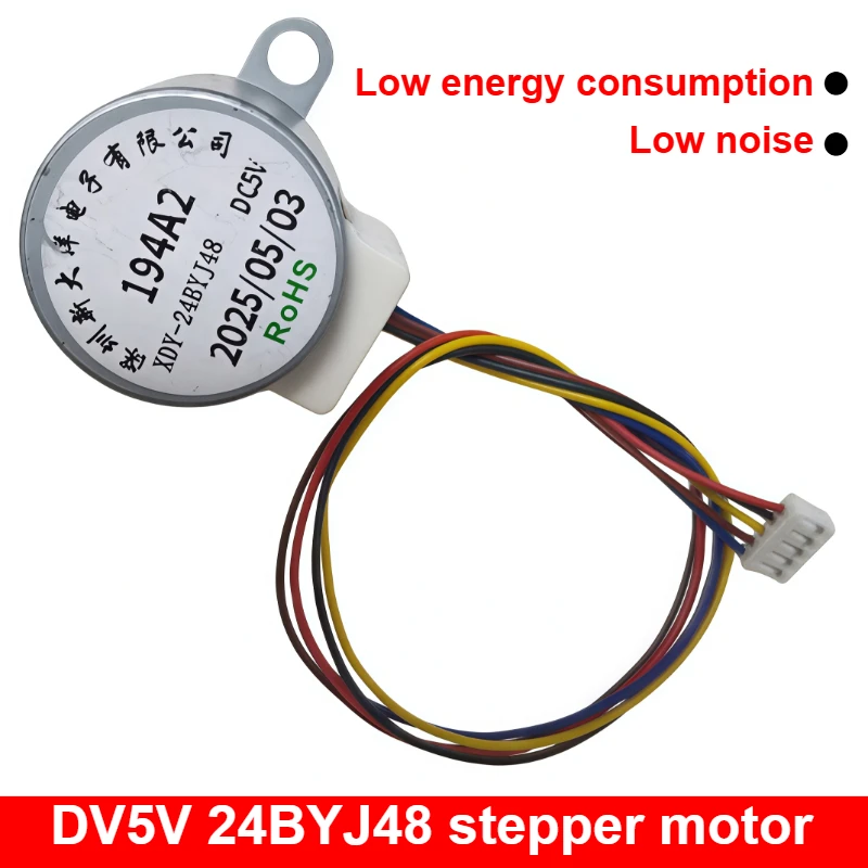1pc 4-Phase 5-Wire DC Gear Stepper Motor 5V 24BYJ48 Reduction Pure Copper Motor for Single Chip Microcomputer/Camera Monitoring