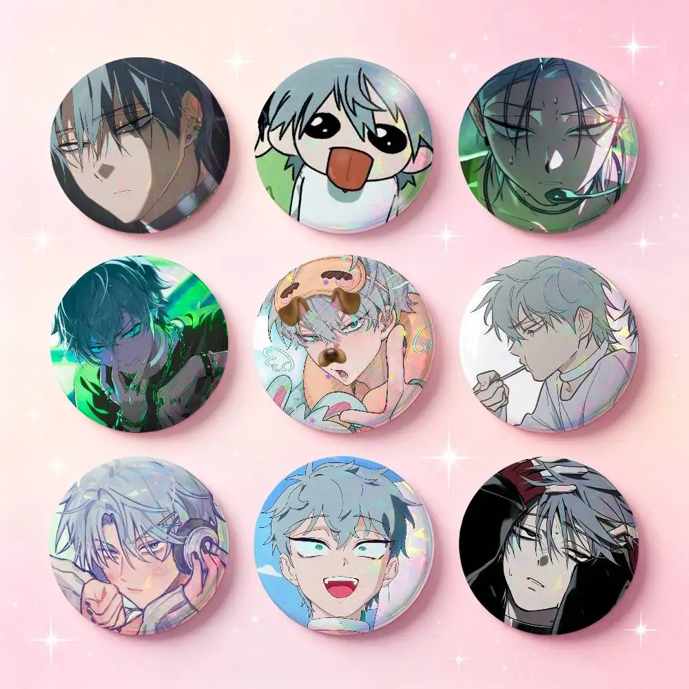 Till Alien Stages Cartoon Badges 25 32 44 58 75 Mm Round Cosplay Pin Bag Decor Fans Collect Friends Gifts Brooch Souvenir