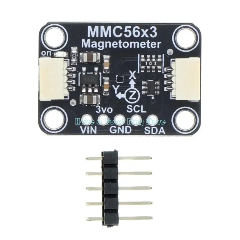 462D High Precise Three Shaft Magnetometer Module 20Bit Output Automatic Demagnetization for Drones Navigation Education