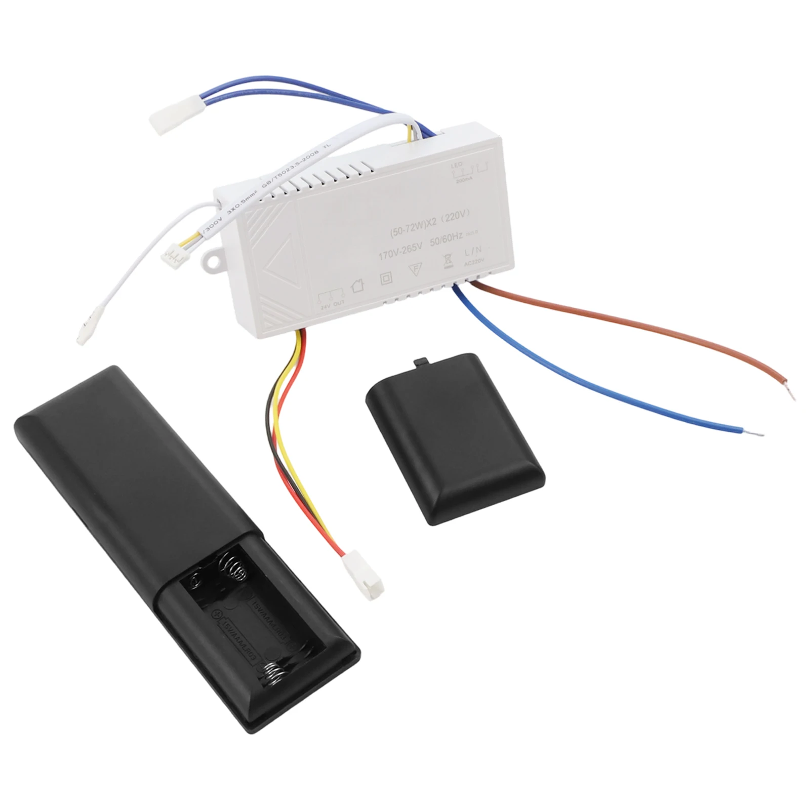 Battery Monitoring 6-Speed Dimmer Adjustable Light Brightness Controller Built-in Receiver Pairing Easy Reset Function
