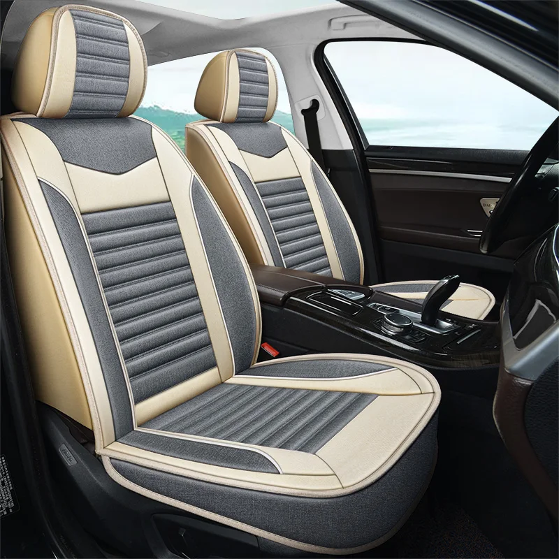 

Car Seat Cover Linen fiber For Cadillac All Models SRX CTS CT4 CT5 XT4 CT6 SLS ATS ATSL XTS XT5 CT6 Escalade Auto Accessories