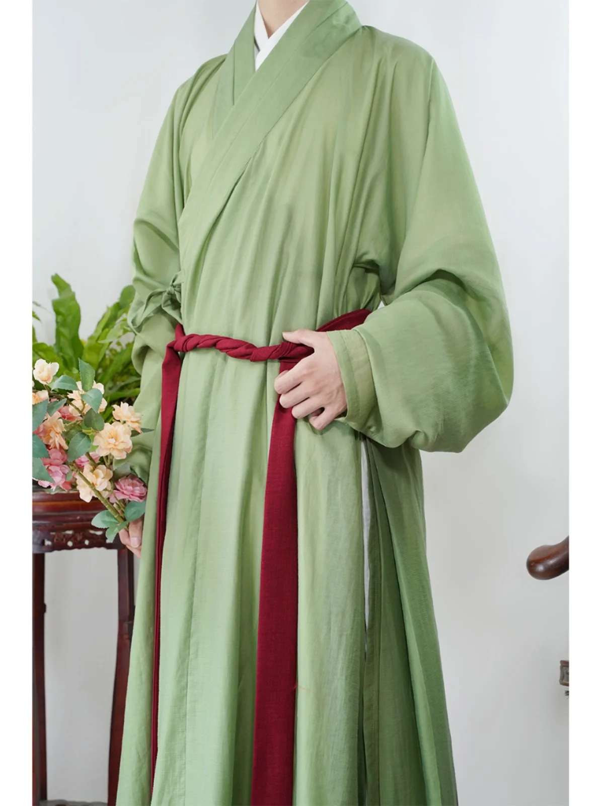 Original Hanfu Solid Color Ming Cloak Four Seasons Men's and Women's Large size Dress