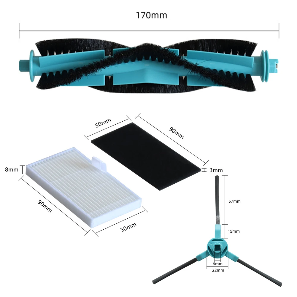 Efficient Cleaning Kit Robot Vacuum Cleaner Replacement Easy To Install Parts For Honor Choice S3 Main Brush For Robotic Vacuum