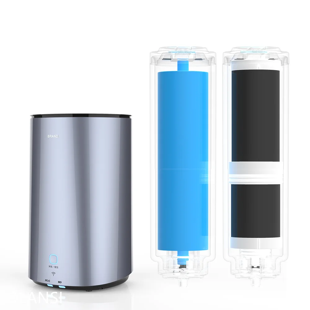 Ambient Water Tap Water Connect Undersink Tankless Direct Piping 400GPD Reverse Osmosis RO Water Filter Water Purifier