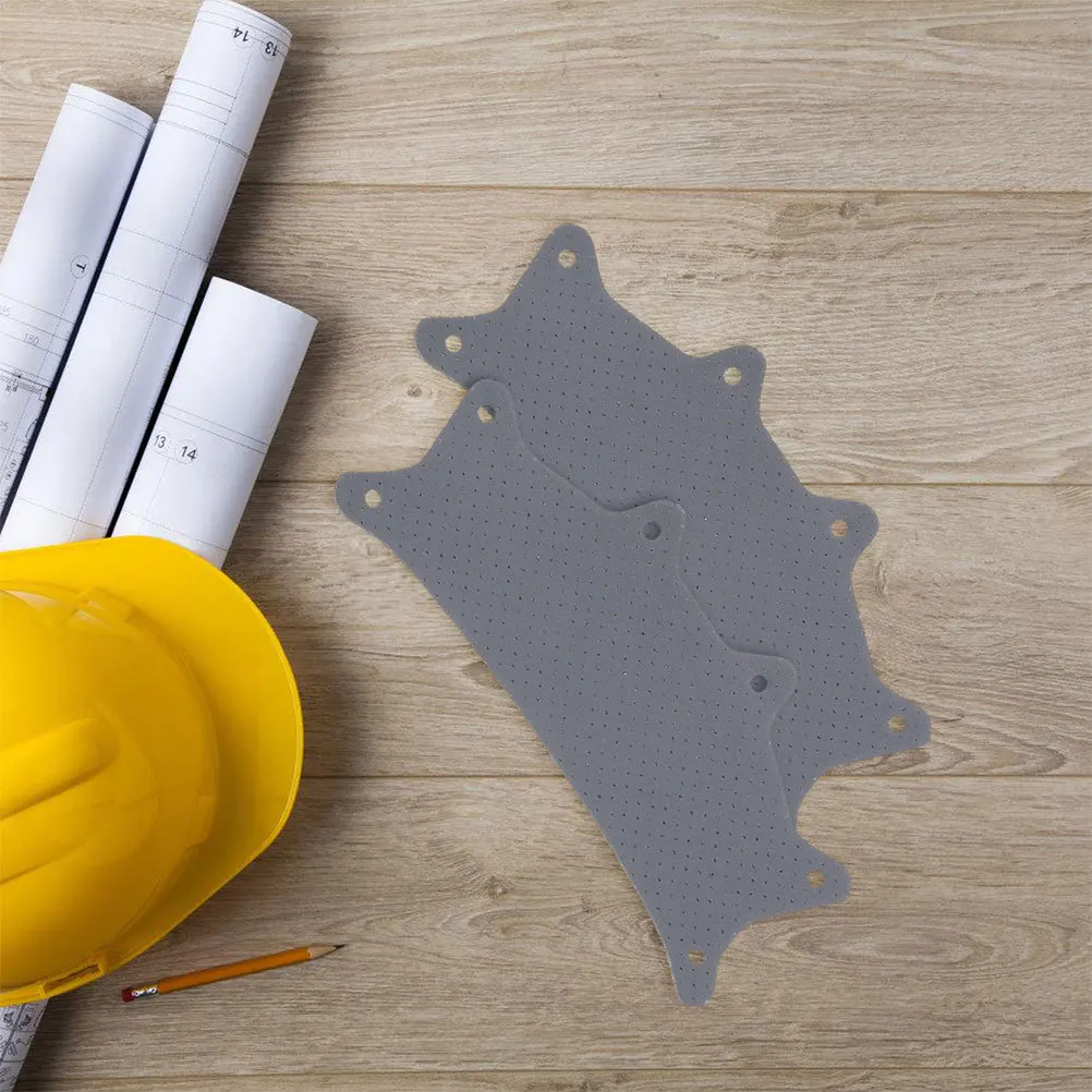 

6pcs Safety Sweatband Soft Mesh Absorbent Washable Liner For Hard Hat Welding Industrial Construction Worker Use