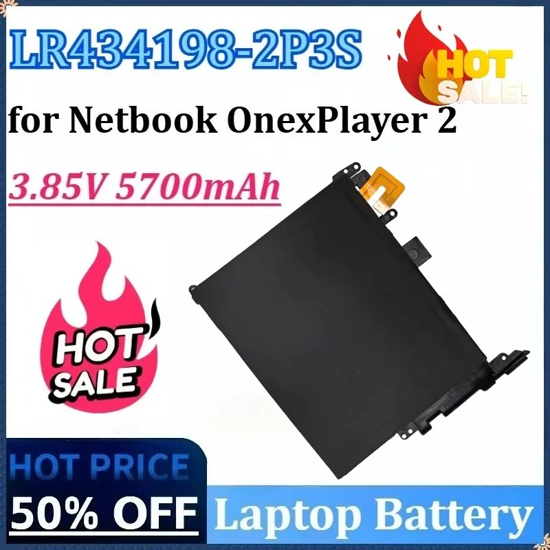 Nouvelle batterie d'ordinateur portable LR434198-2P3S 3.85V 5700mAh pour Netbook OnexPlayer 2, batteries de remplacement haute capacité