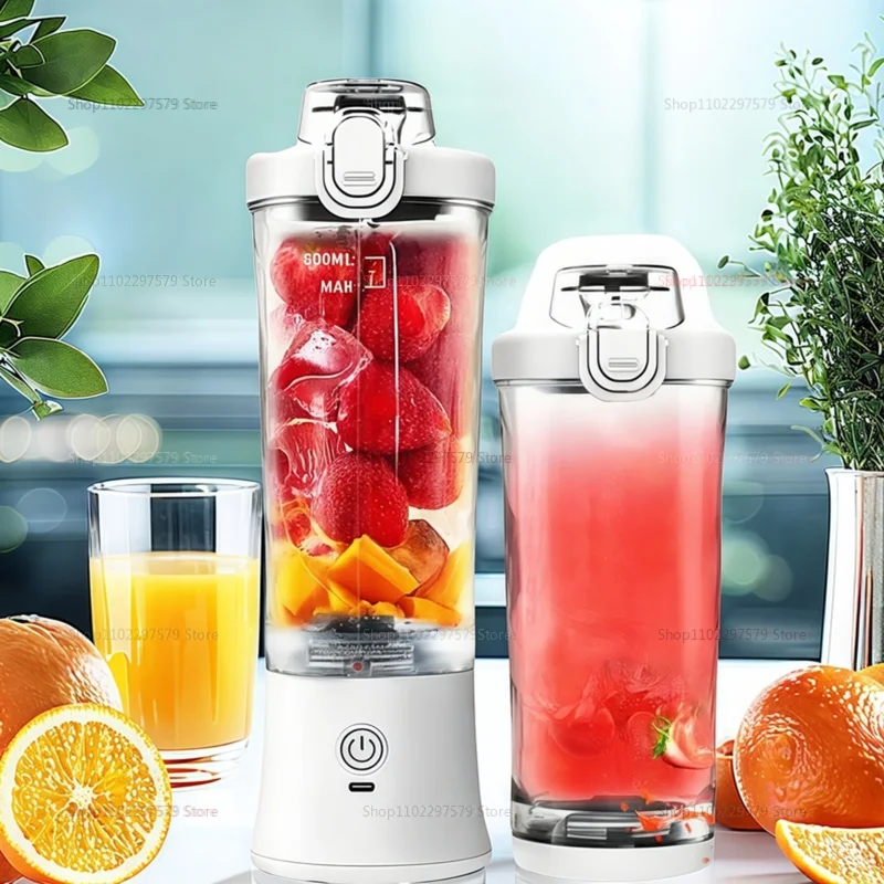 Portable Multifunctional Juicer Strong Motor Fast Crush Mixer Machine 4000mAh USB Rechargeable Electric Juicer Mini Blender