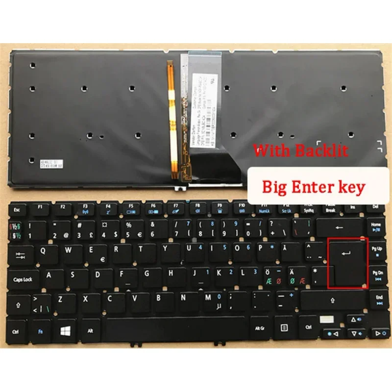 Nieuwe Laptop Vervanging Toetsenbord Compatibel voor ACER R7-572 R7-572G R7-571G MS2317 V5MM1 Met Backlit
