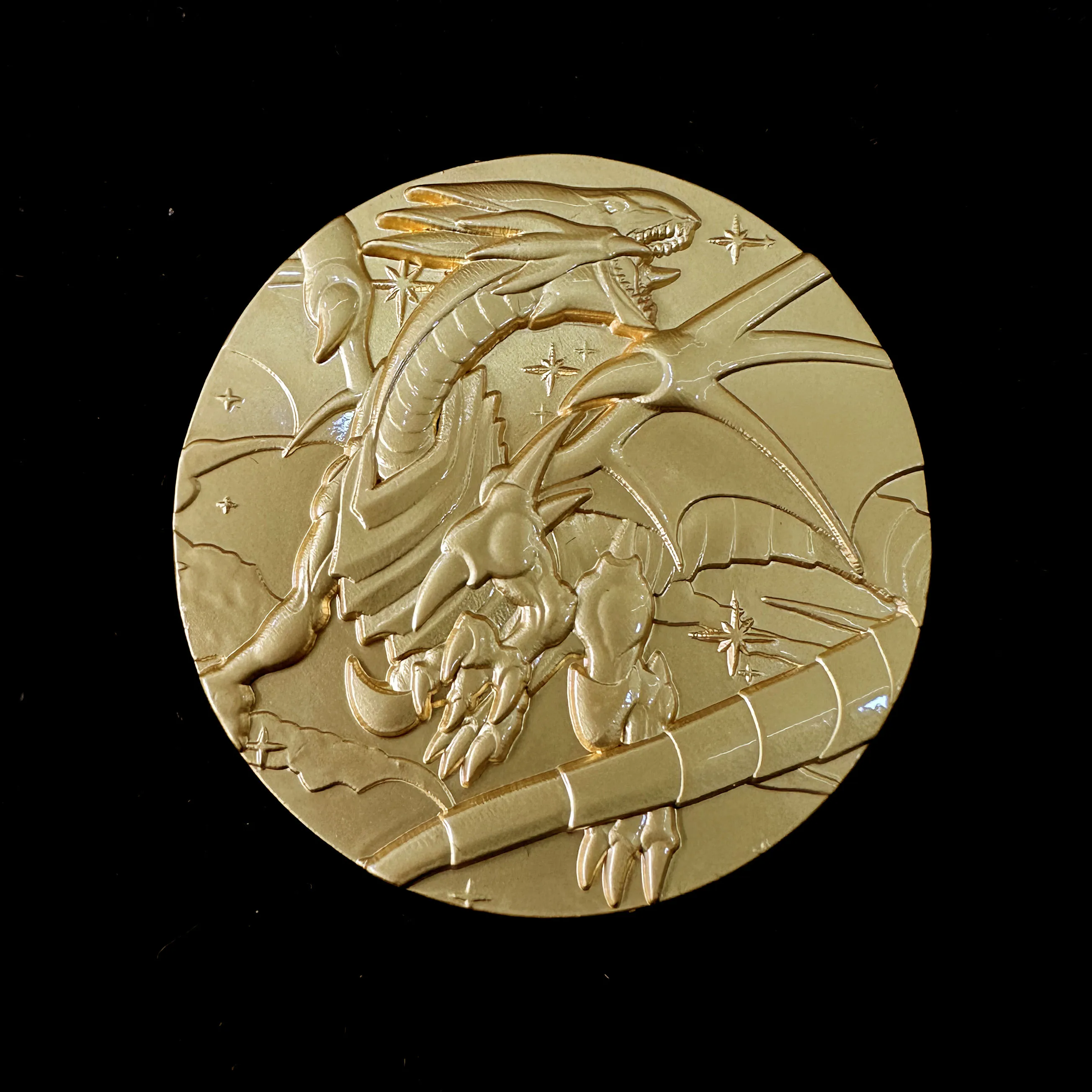 Diy 4Cm New Yu-Gi-Oh! Blue-Eyes White Dragon Collection Coin Gold Silver Commemorative Coins Ritual Sanctuary Anime Gift Toys