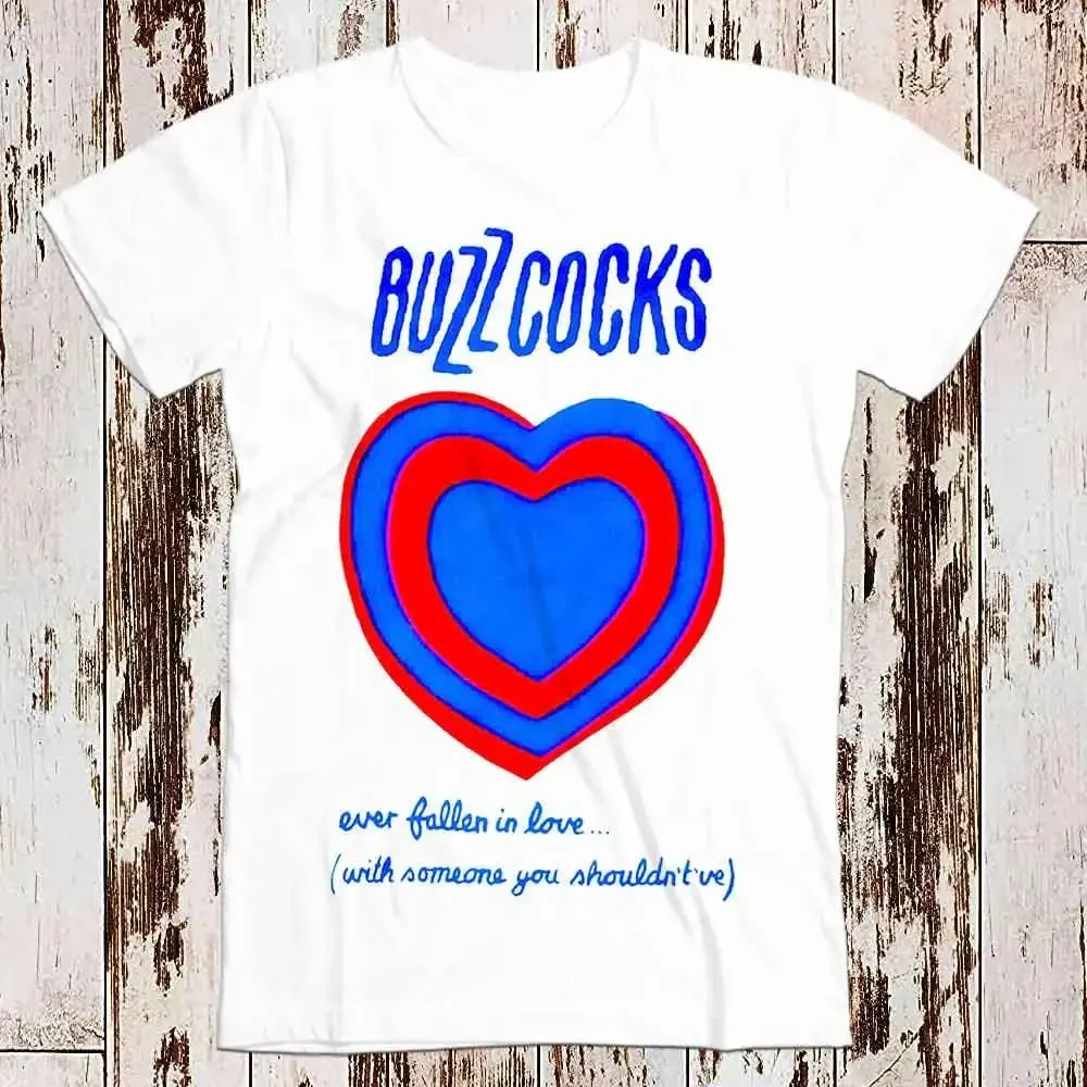 Футболка Buzzcocks Ever Fallen in Love, подарок с мемом, забавная футболка, винтажная футболка унисекс, геймер, культовая кино музыка, мужская женская футболка для взрослых 8037