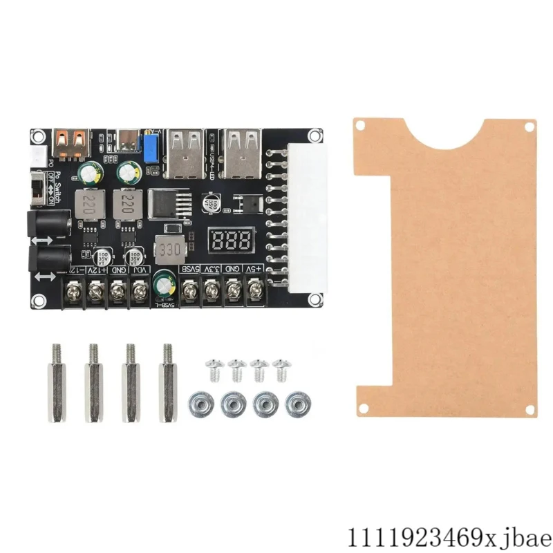 20/24 Pin ATX Adapter  Power Conversion Module  Digital Display   Voltage Converter  Fast Charger  5 USB/ 1 Type-c Interface