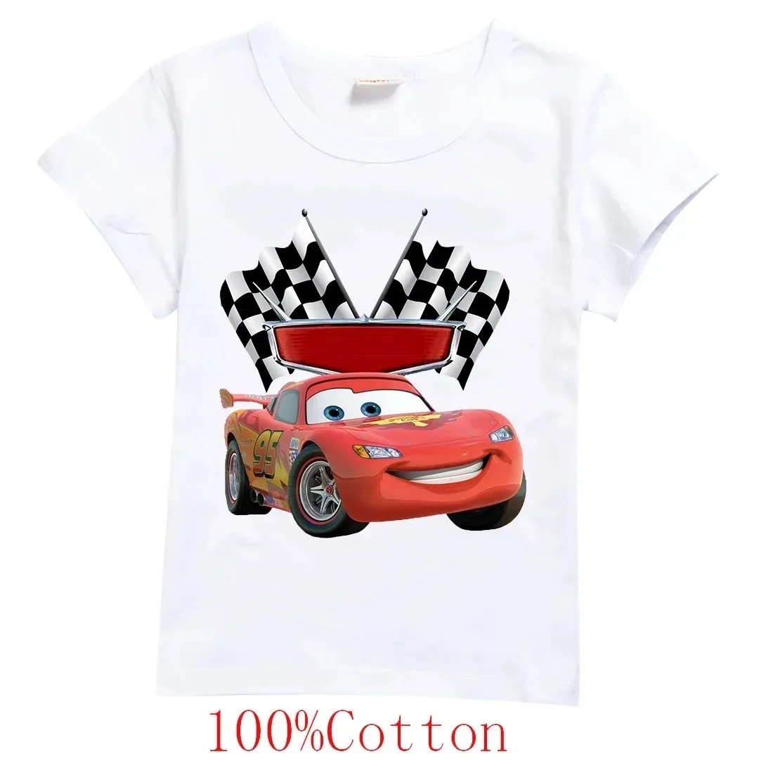 Disney Pixar Cars Lightning McQueen Men Clothes T Shirts for Men Cartoons Casual Tops Boys Girls Teenager Outfits Tee Shirt Tops