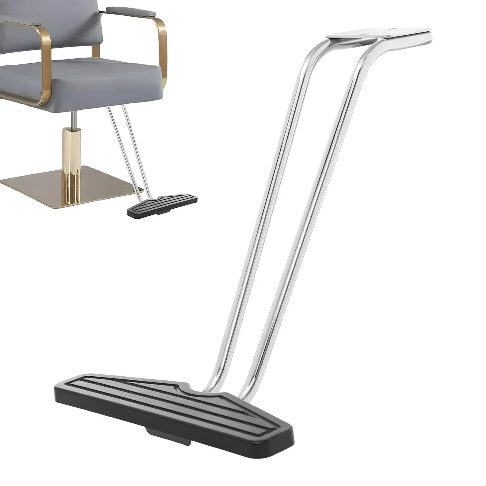 

Подставка для ног для салона, длина 1,65 дюйма, основание 4,05 дюйма, металлическая подставка для салона, замена подставки для ног, детали для парикмахерских стульев, подставка для ног