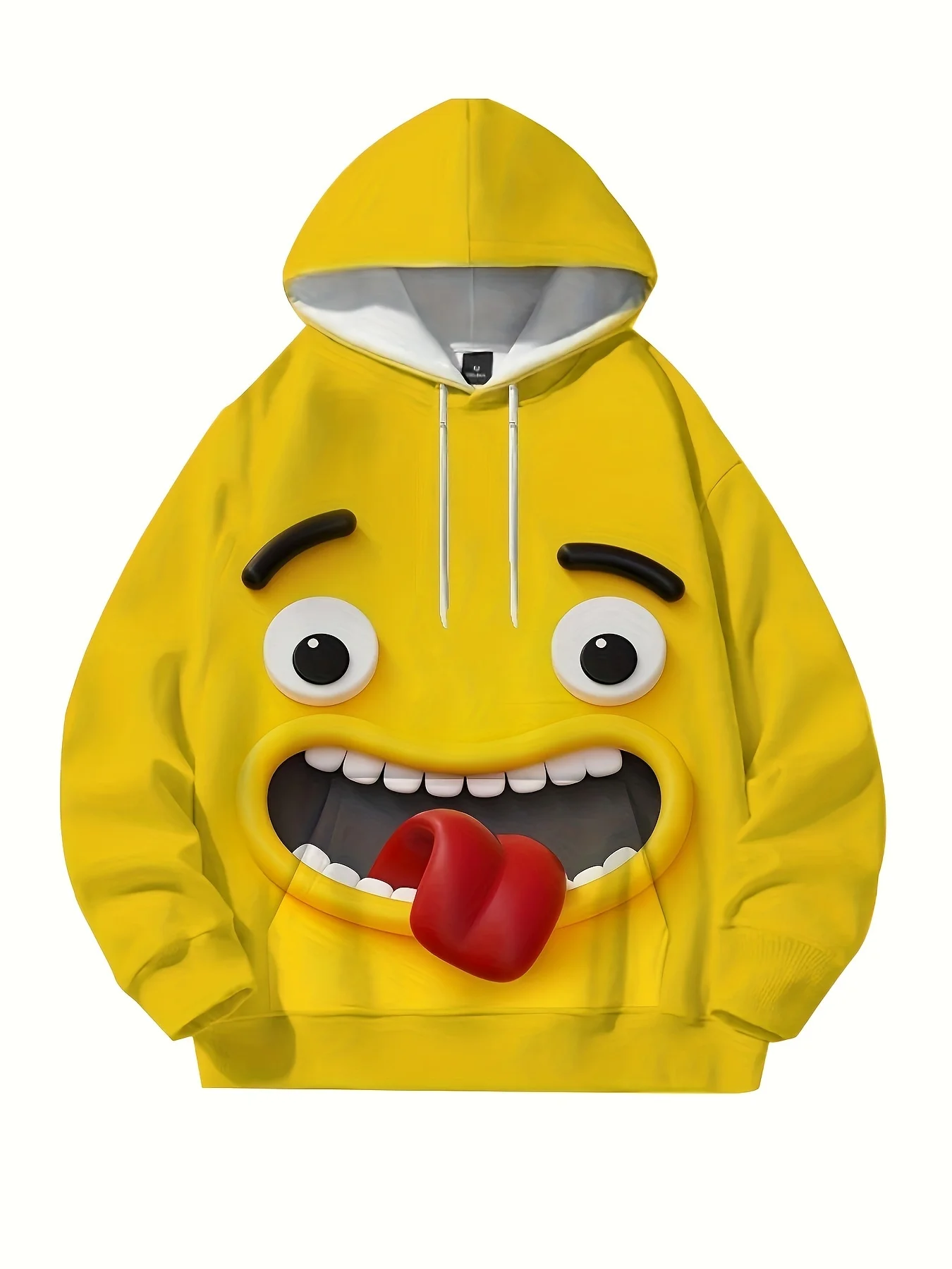 Lente en herfst nieuwe cartoon mond bedrukte hoodie sportkleding dames hoodie casual lange mouw hoodie ademend sneldrogend