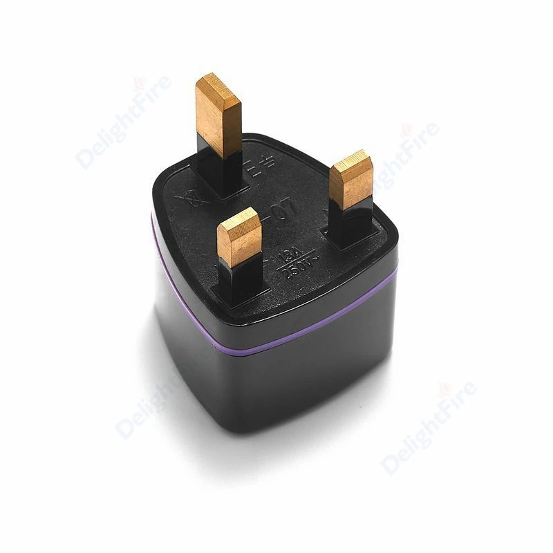 Universal UK Plug Adapter EU US To EU Power Converter Singapore Dubai British Travel Adapter Power Electrical Socket AC Outlet