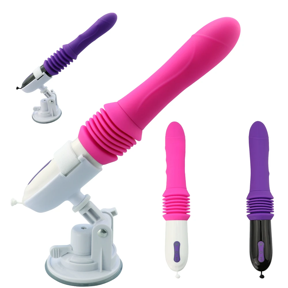 Wireless Remote Control Telescopic Cannon Machine, Women's Pull-out Vibration Massage Orgasm Masturbation Device, Adult Sex Toy