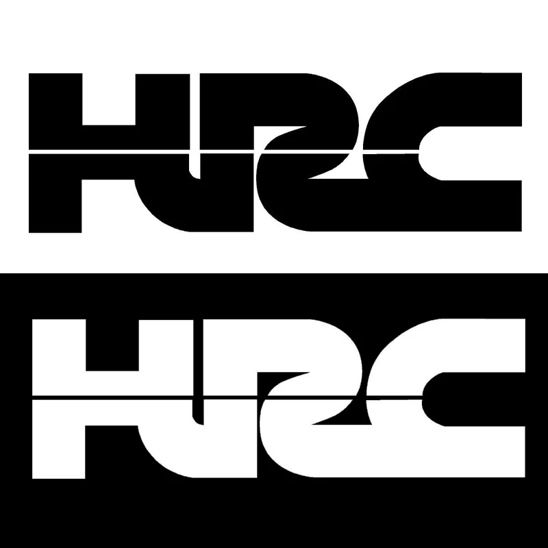 Fashion HRC Sign Car Sticker High Quality Motorcycle Decal Car Window Bumper Vinyl Sticker Car Styling Decorative Accessories
