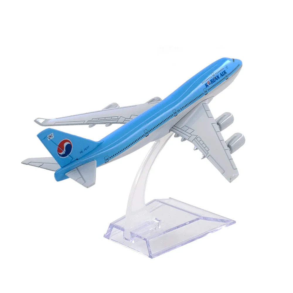 1/400 Flugzeugmodelle Boeing 747 Korean Air 16 cm Legierung B747 Flugzeug Spielzeug Kinder Kinder Geschenk für Sammlung Dekoration