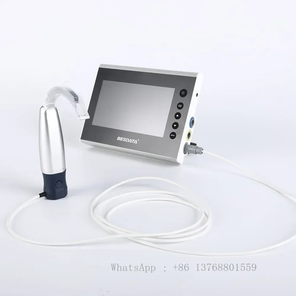 High Resolution 7inch With Visual Laryngoscope 70 Degree Blade Set For Intubation Airway Management