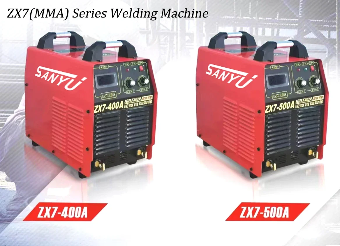 SANYU ZX7(MMA)-500A Welding Machine Inverter DC Manual Arc Welder IGBT 3 PH 380V 50Hz High Quality Big Power 500A