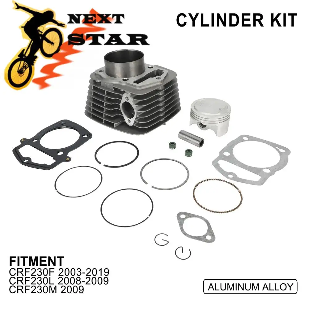 

Cylinder Piston Kit For HONDA Honda CRF230F 2003 2004 2005 2006 2007 2008-2019 CRF230L 2008 2009 CRF230M 2009 Motorcycle Parts