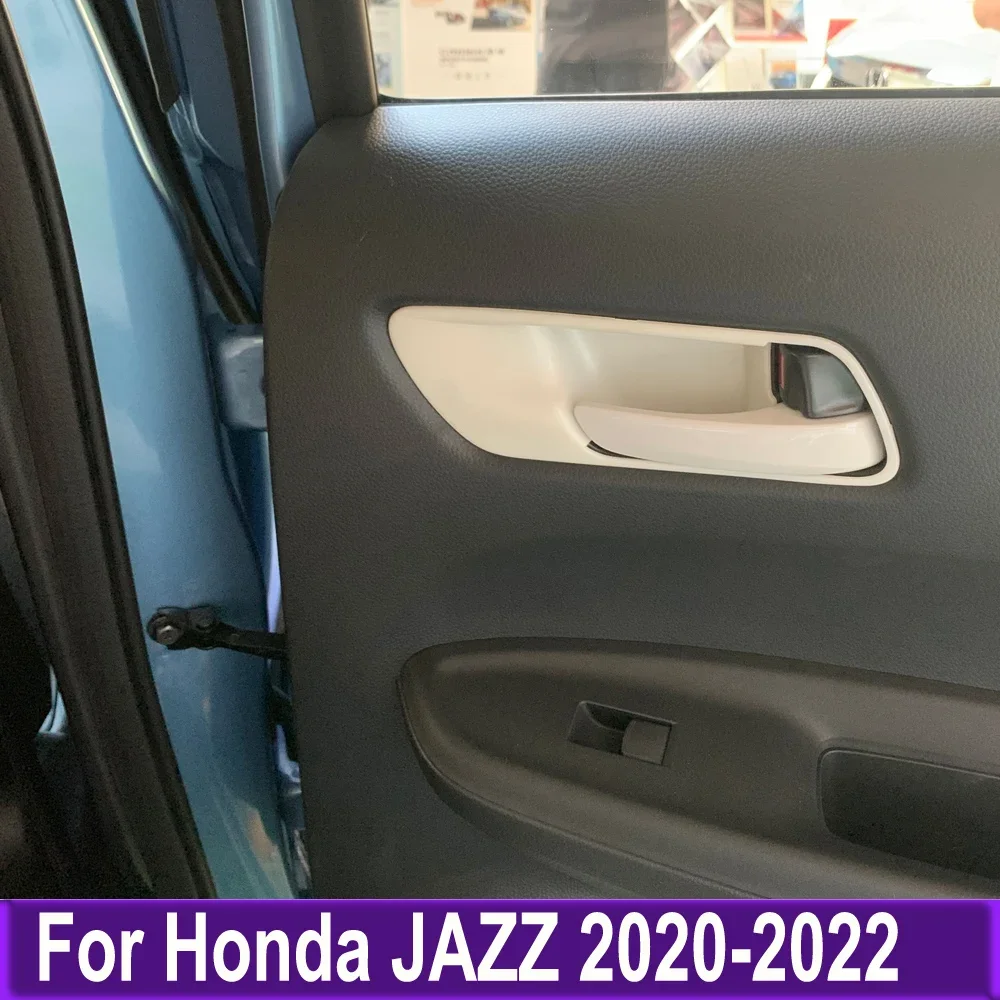 

Накладка на боковую дверную ручку для Honda JAZZ 2020 2021 2022, аксессуары для салона автомобиля, ABS, углеродное волокно