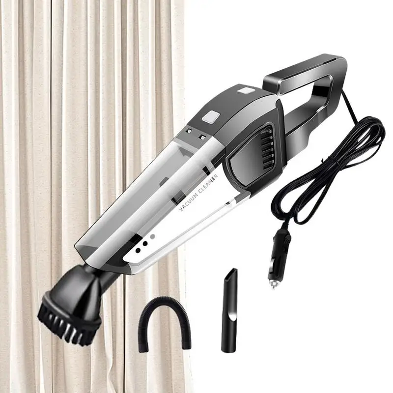 Rechargeable Vacuum Cleaner 120W High-Power Hand Vacuum Cleaner Car Accessories Extended Flat Nozzle With Powerful Suction For