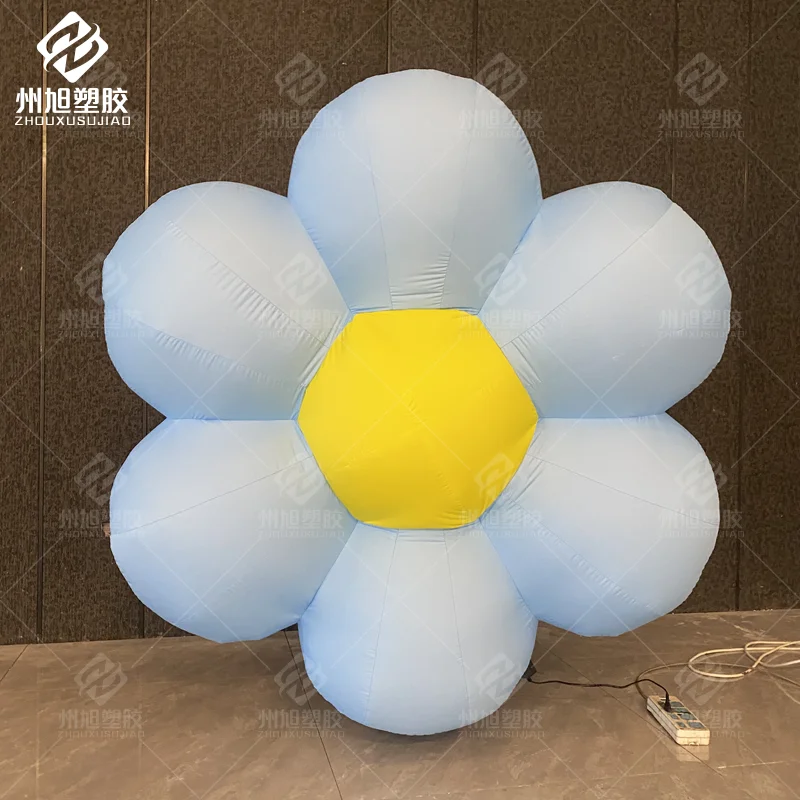 Customized inflatable blue flower inflatable plant theme outdoor courtyard mall advertising inflatable decoration