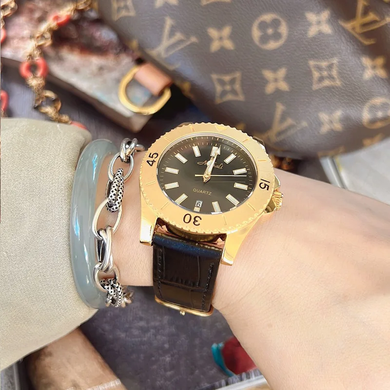 New Luxury Ladies Light Luxury Watch Trend Automatic Simple Waterproof Student Fashion Quartz Watch Birthday Gift