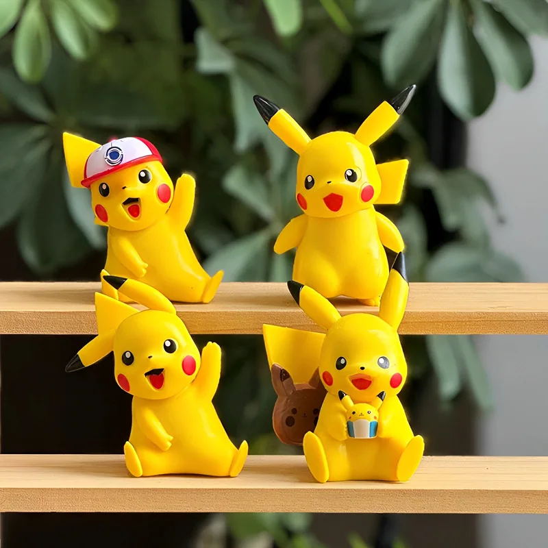 

Фигурка серии Bikachu, модная игрушечная кукла, модель Покемона, декоративный аксессуар, детская игрушка, украшение торта