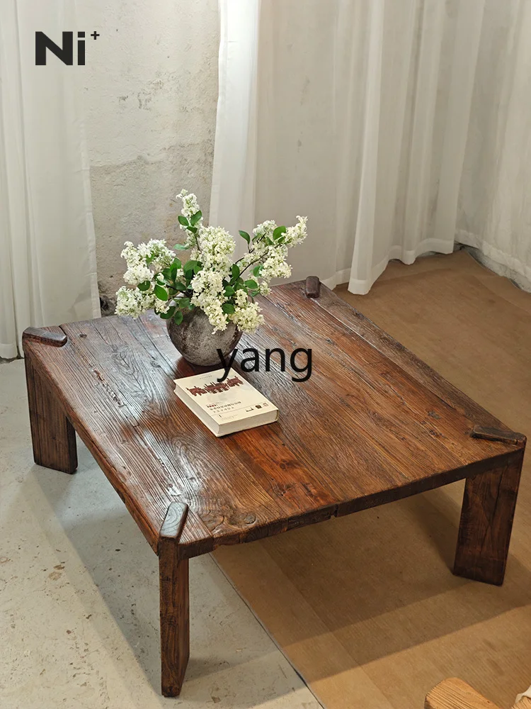 

LMM all solid wood coffee table low table medieval homestay tatami kang several coffee table