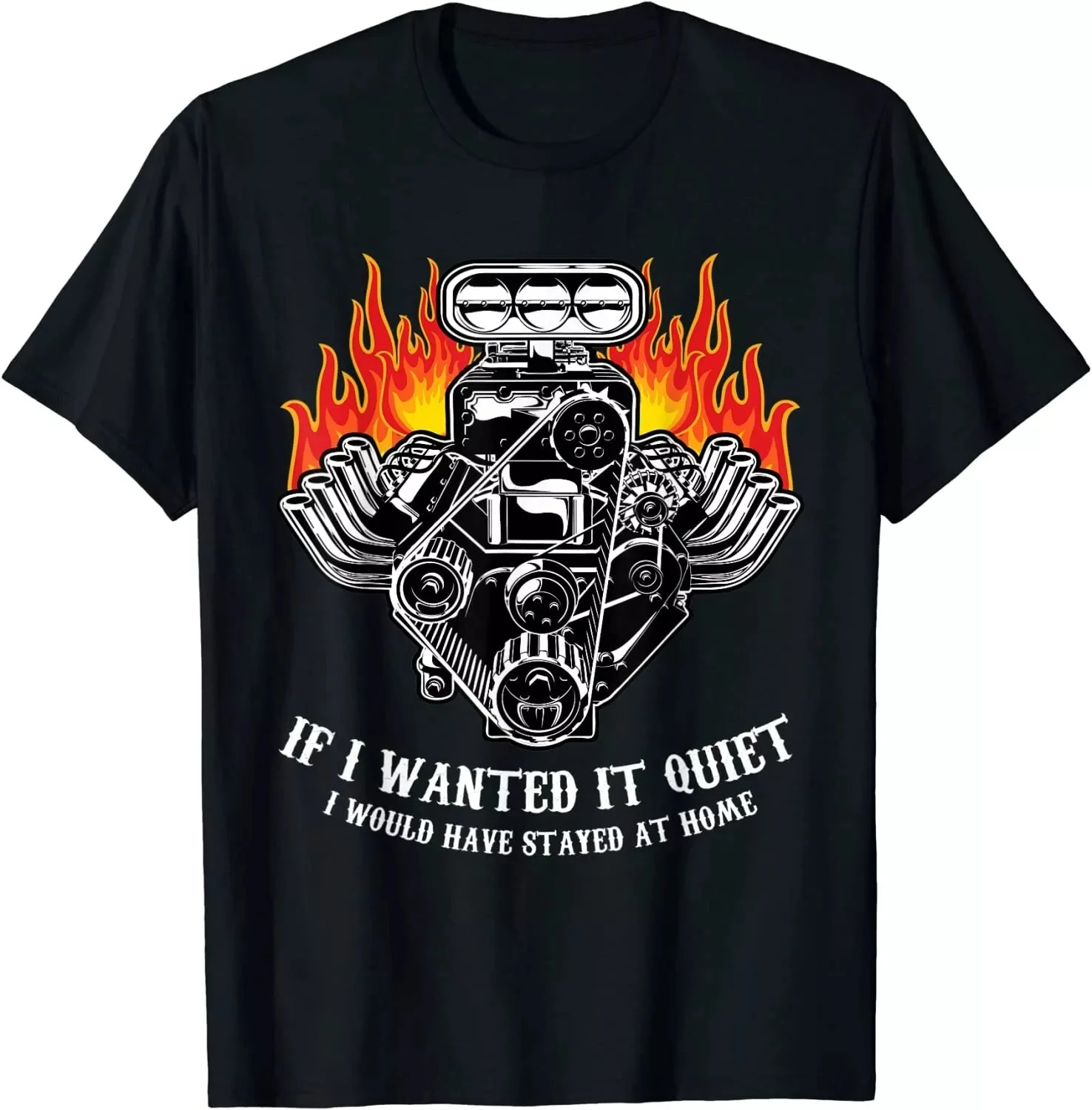 Funny Drag Racing Shirt Car Engine Mechanics Motor Racing Unisex T-Shirt S-5XL