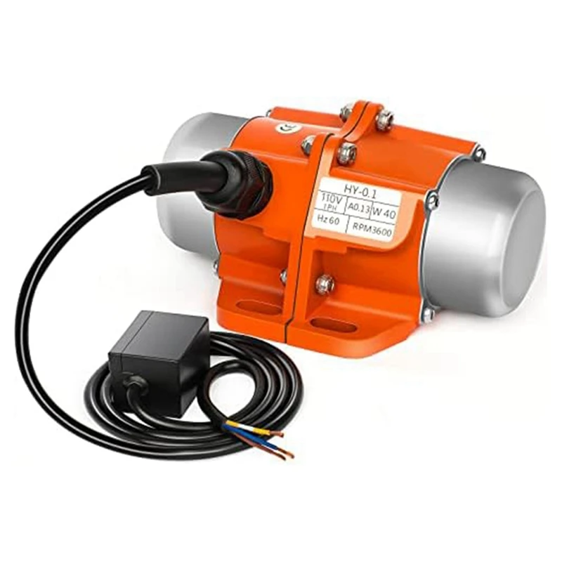 

40W Concrete Vibrator Vibration Motor, 110V 3600Rpm Waterproof Vibrating Motor Vibrating Single Phase For Shaker Table, Durable