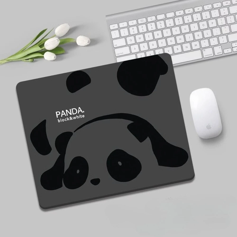 

Mouse pad, small black and white panda office soft pad, laptop wrist guard pad, cute home, anti-slip and dirt-resistant