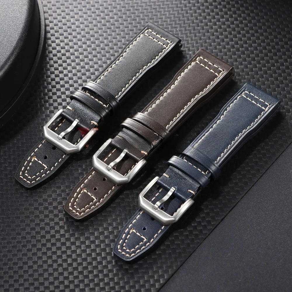 20/21 مللي متر جلد البقر حزام ساعة اليد ل IWC الطيار البرتغالية بورتوفينو معصمه جلد البقر سوار الأعمال النساء الساعات اكسسوارات 2026