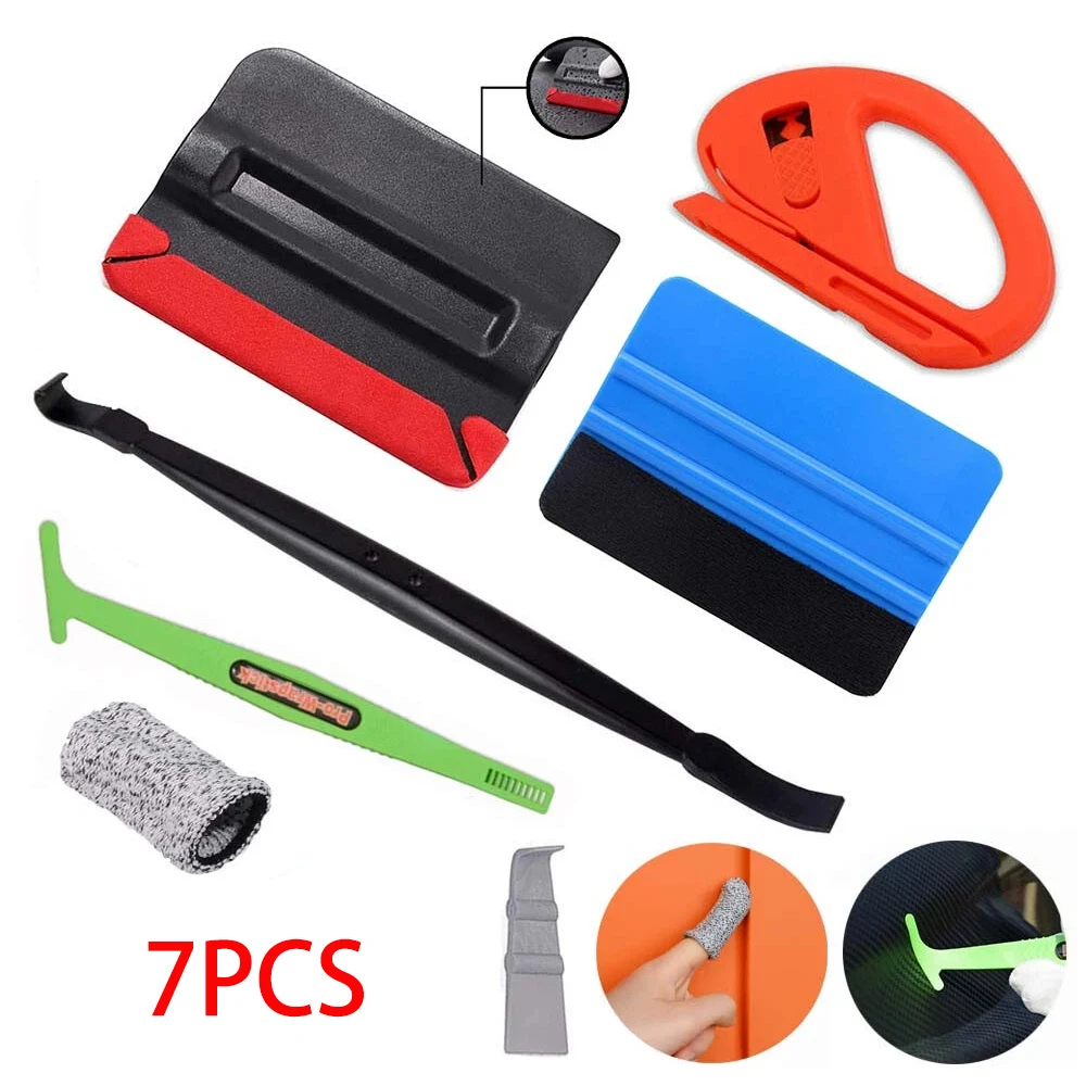Car Wrap Vinyl Tool Felt Edge Squeegee Window Kit Tint Film Installation Tools Car Styling Sticker Accessories