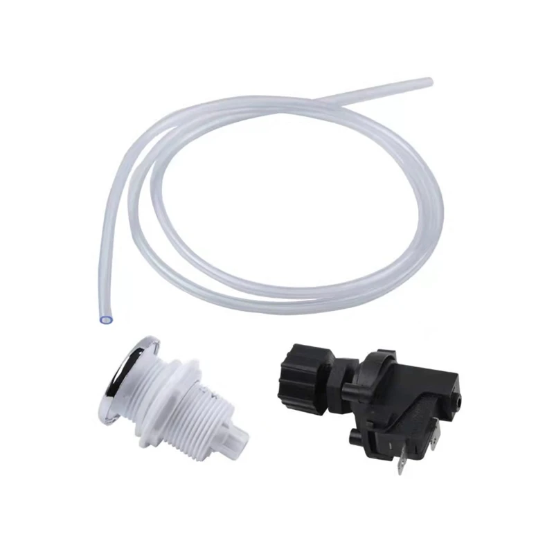 1 Set Swimming Pool Pneumatic Switch for Garbage Disposal 16A On Off Push Button Switch for Bath Tub Spa Jetted Whirlpool Jet