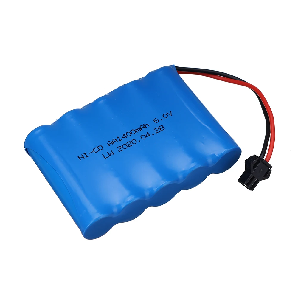 Zestawy ładowarek NiCD Upgrade 6v 1400mah do zabawek Rc Samochody Czołg Ciężarówka Roboty Pistolety Łodzie Akumulator AA Ni-CD 6v