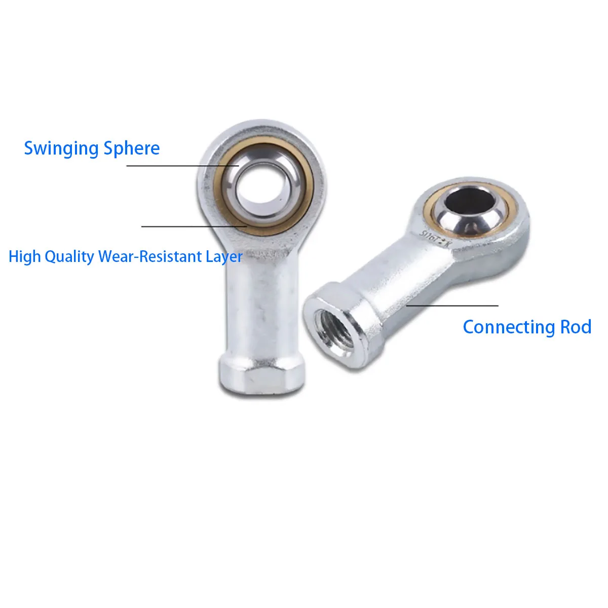 PHSSA Right Ball Joint Metric Thread Rod End Bearing SI8TK Internal Thread 4/5/6/8/10/12/14/16/18-42mm