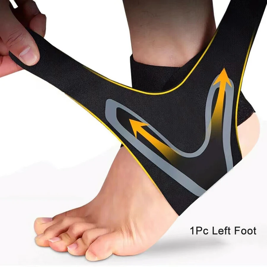 1-delige enkelbrace Ondersteuning Compressiemouw Ademend Hardloopvoetbandage Voetbal Fietsen Beschermende wrap Sportsokken